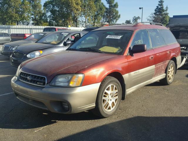 4S3BH895337642335 - 2003 SUBARU LEGACY OUT MAROON photo 2