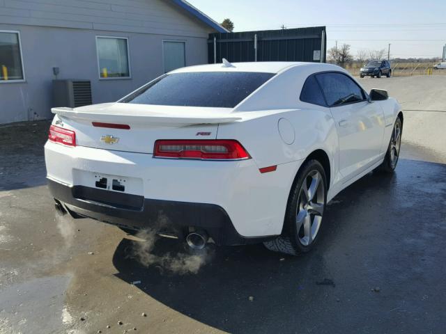 2G1FB1E37E9315722 - 2014 CHEVROLET CAMARO LT WHITE photo 4