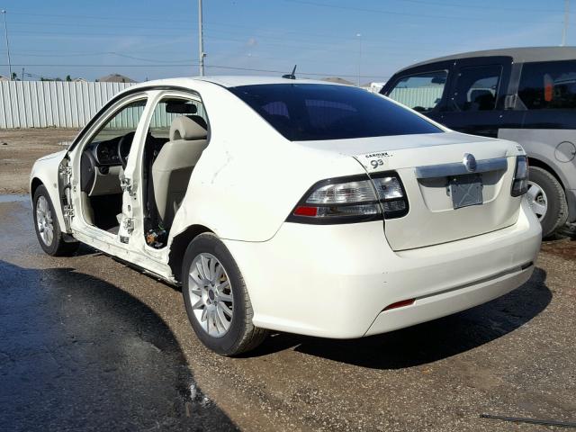 YS3FB49YX81152130 - 2008 SAAB 9-3 2.0T WHITE photo 3