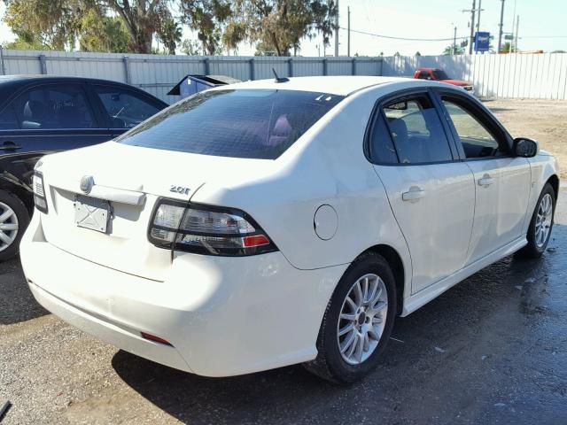 YS3FB49YX81152130 - 2008 SAAB 9-3 2.0T WHITE photo 4