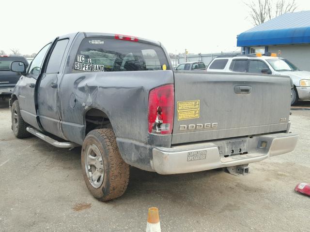 1D7HA18D43S282008 - 2003 DODGE RAM 1500 S GRAY photo 3