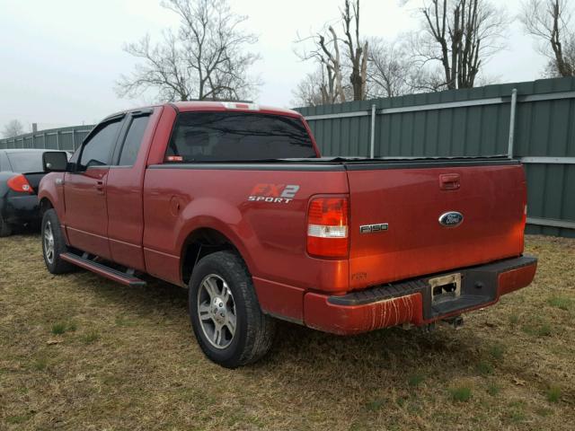1FTPX12V97KD24488 - 2007 FORD F150 RED photo 3