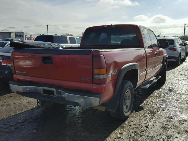 1GTGK29U8YE281215 - 2000 GMC NEW SIERRA RED photo 4