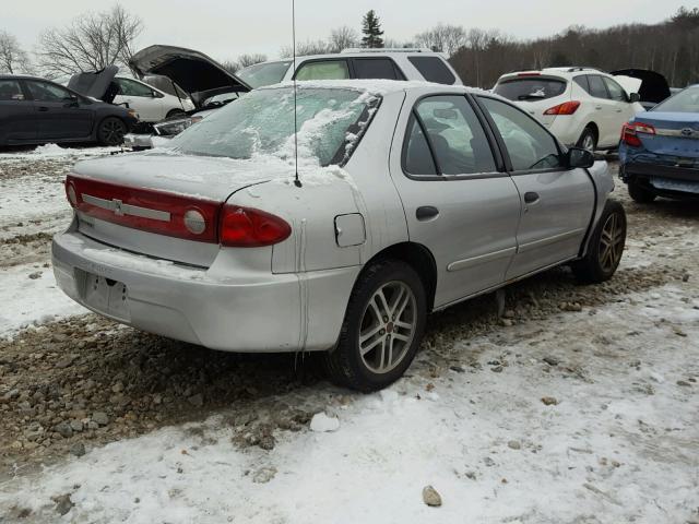 1G1JC52F237310004 - 2003 CHEVROLET CAVALIER GRAY photo 4