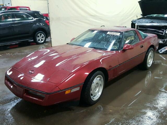 1G1YY0786G5119880 - 1986 CHEVROLET CORVETTE MAROON photo 2