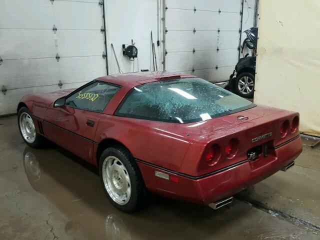 1G1YY0786G5119880 - 1986 CHEVROLET CORVETTE MAROON photo 3