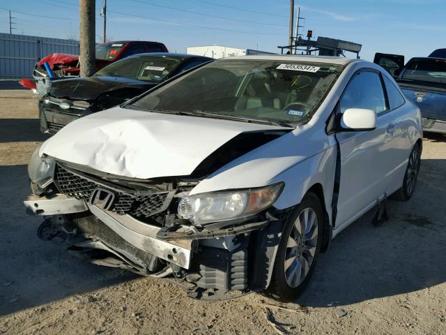 2HGFG1B90AH506157 - 2010 HONDA CIVIC EXL WHITE photo 2