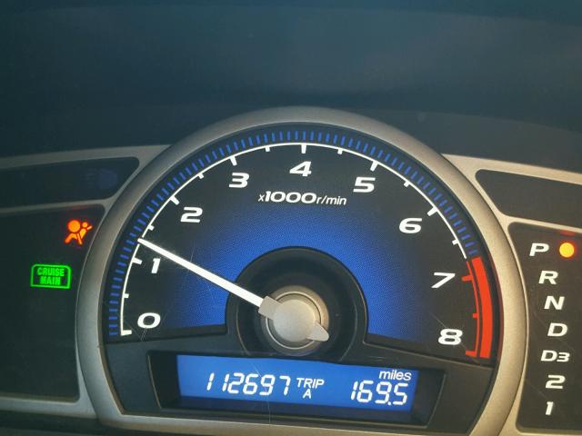 2HGFG1B90AH506157 - 2010 HONDA CIVIC EXL WHITE photo 8