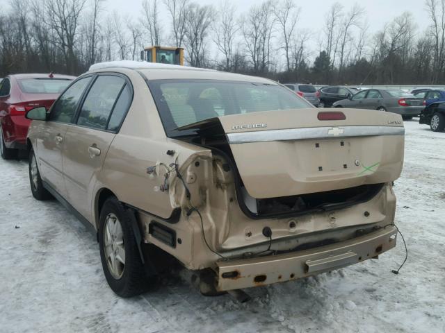 1G1ZT54805F174563 - 2005 CHEVROLET MALIBU LS GOLD photo 3