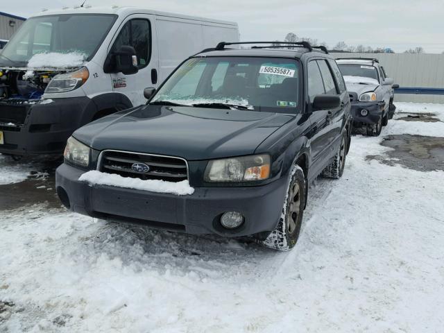 JF1SG63654H735805 - 2004 SUBARU FORESTER 2 GREEN photo 2