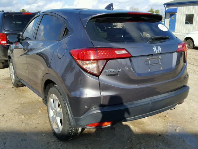 3CZRU5G31GM704038 - 2016 HONDA HR-V LX GRAY photo 3