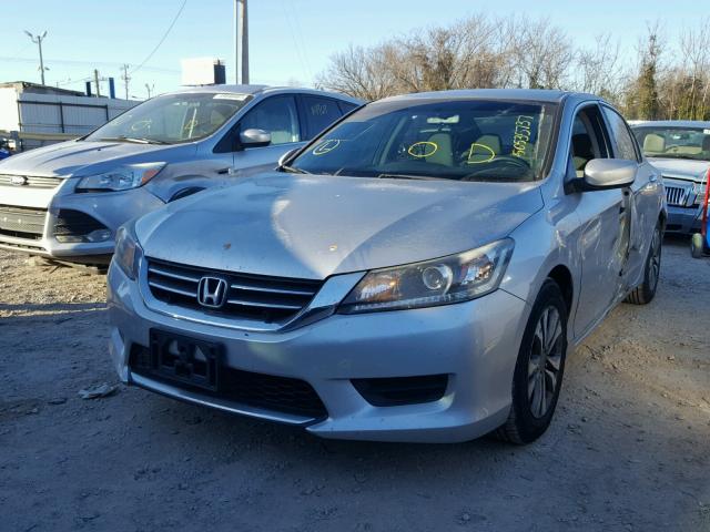 1HGCR2F31DA177223 - 2013 HONDA ACCORD LX SILVER photo 2