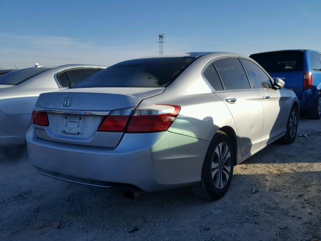 1HGCR2F31DA177223 - 2013 HONDA ACCORD LX SILVER photo 4