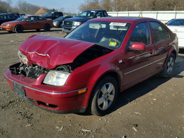 3VWSA69M95M052551 - 2005 VOLKSWAGEN JETTA GLS BURGUNDY photo 2