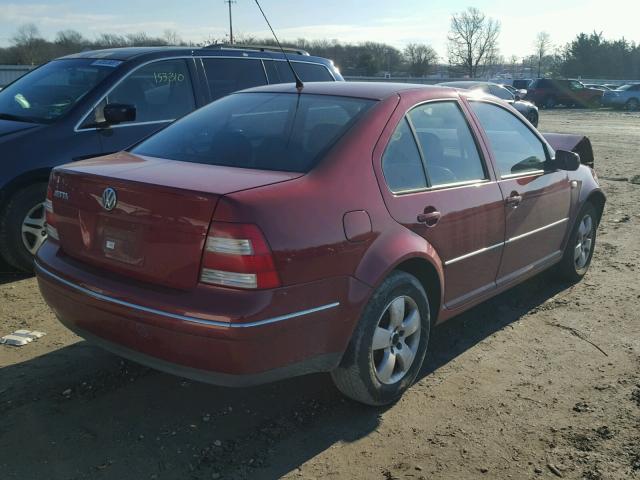 3VWSA69M95M052551 - 2005 VOLKSWAGEN JETTA GLS BURGUNDY photo 4