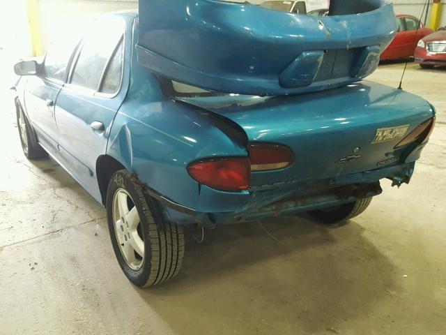 1G1JF52TXW7164419 - 1998 CHEVROLET CAVALIER L TEAL photo 3