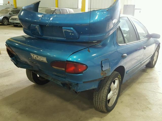 1G1JF52TXW7164419 - 1998 CHEVROLET CAVALIER L TEAL photo 4