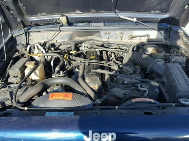 1J4FF48S51L582192 - 2001 JEEP CHEROKEE S BLUE photo 7