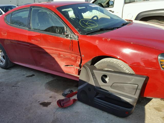 2G2WP552771190590 - 2007 PONTIAC GRAND PRIX RED photo 9