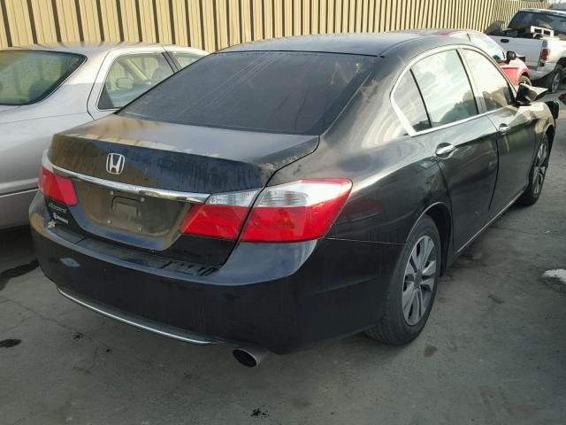 1HGCR2F33DA205779 - 2013 HONDA ACCORD LX BLACK photo 4