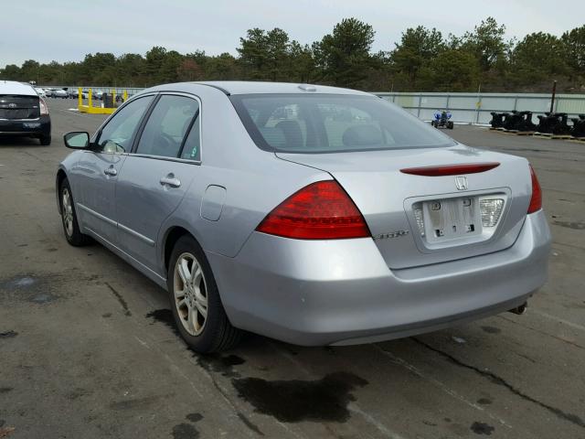 1HGCM56847A171917 - 2007 HONDA ACCORD EX SILVER photo 3