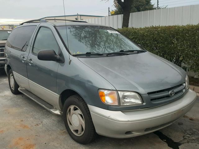 4T3ZF13C6YU281522 - 2000 TOYOTA SIENNA LE GRAY photo 1