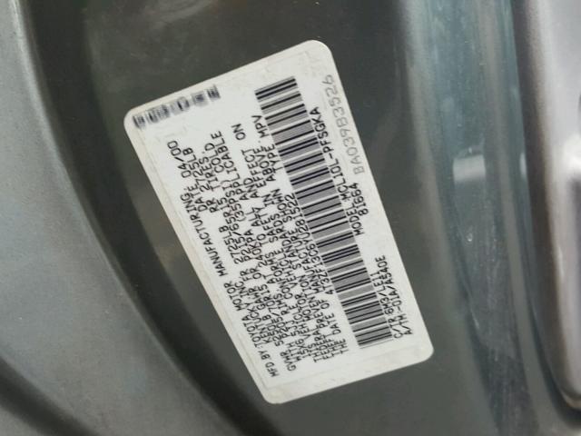 4T3ZF13C6YU281522 - 2000 TOYOTA SIENNA LE GRAY photo 10