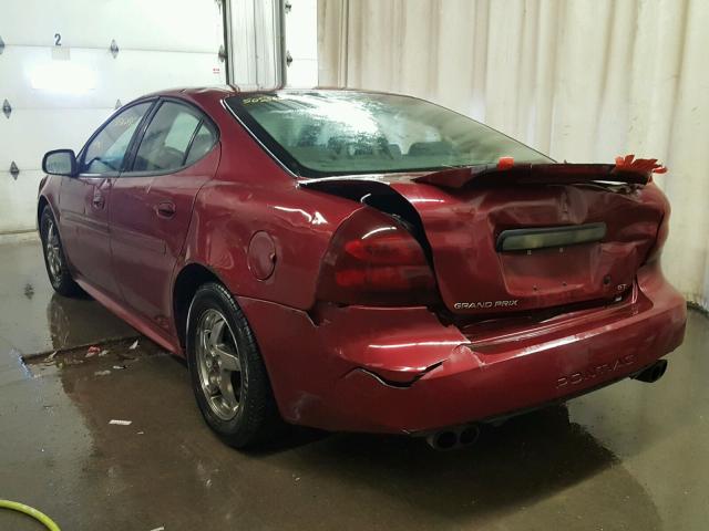 2G2WS522041179171 - 2004 PONTIAC GRAND PRIX ბურგუნდია ფოტო 3