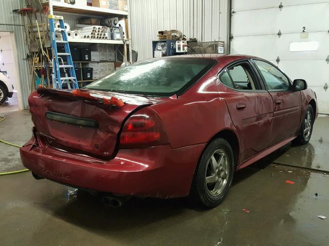 2G2WS522041179171 - 2004 PONTIAC GRAND PRIX ბურგუნდია ფოტო 4