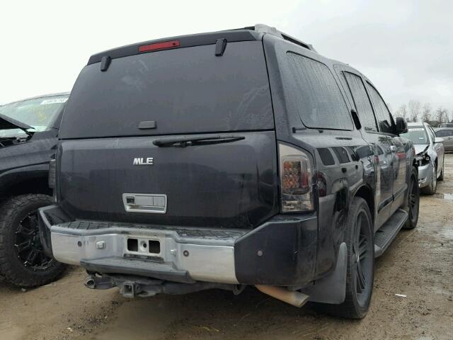 5N1BA08A67N710323 - 2007 NISSAN ARMADA SE BLACK photo 4