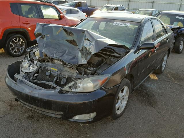 JTDBE32K730236224 - 2003 TOYOTA CAMRY LE BLACK photo 2