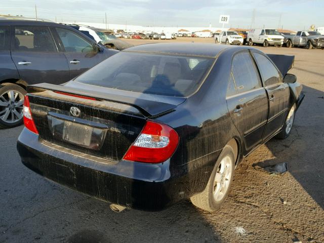 JTDBE32K730236224 - 2003 TOYOTA CAMRY LE შავი ფოტო 4