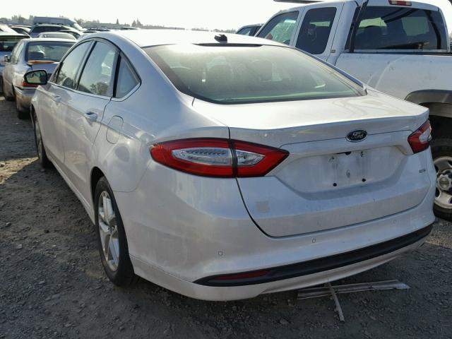 3FA6P0H71DR121963 - 2013 FORD FUSION SE WHITE photo 3