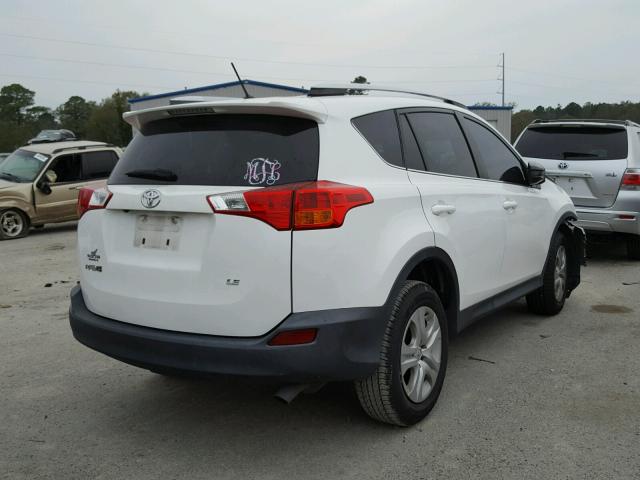 2T3ZFREV4EW091551 - 2014 TOYOTA RAV4 LE WHITE photo 4