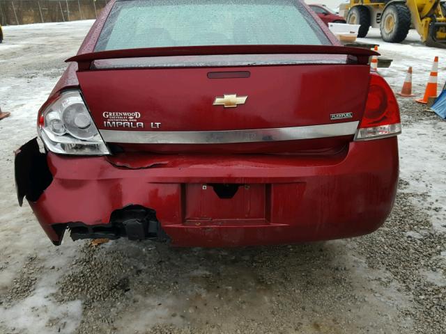 2G1WT58K181297616 - 2008 CHEVROLET IMPALA LT RED photo 9