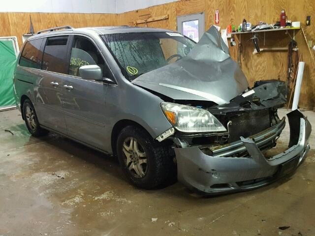 5FNRL38776B128439 - 2006 HONDA ODYSSEY EX BLUE photo 1