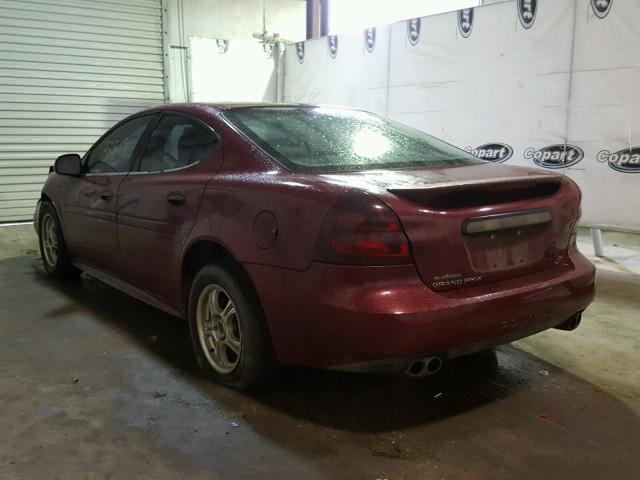 2G2WP522941150169 - 2004 PONTIAC GRAND PRIX BURGUNDY photo 3