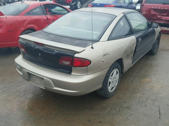 1G1JS124X27138149 - 2002 CHEVROLET CAVALIER L TAN photo 4