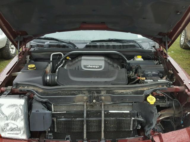 1J8HG58297C587124 - 2007 JEEP COMMANDER წითელი ფოტო 7