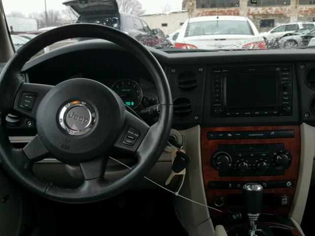 1J8HG58297C587124 - 2007 JEEP COMMANDER წითელი ფოტო 9