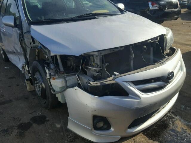 2T1BU4EE1CC873775 - 2012 TOYOTA COROLLA BA SILVER photo 9