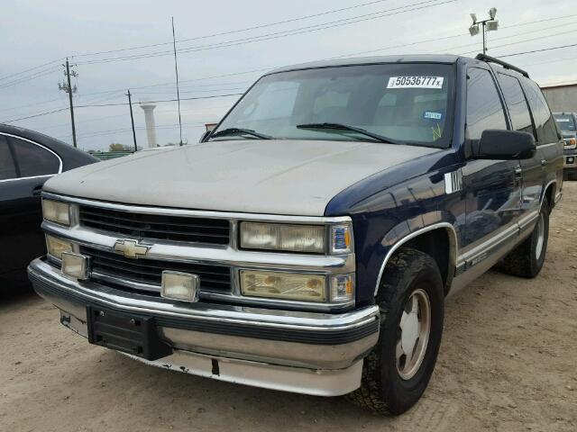 1GKEC13R7XJ782125 - 1999 GMC YUKON BLUE photo 2