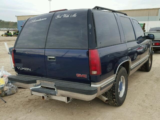 1GKEC13R7XJ782125 - 1999 GMC YUKON Azul foto 4