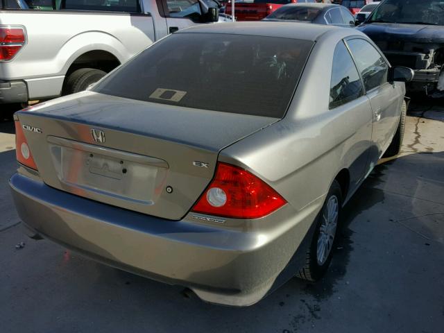 1HGEM22915L053671 - 2005 HONDA CIVIC EX GRAY photo 4