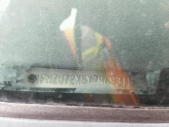 1FMZU72X5YZB69318 - 2000 FORD EXPLORER X GREEN photo 10