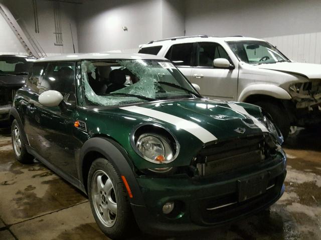 WMWSU3C54BT184198 - 2011 MINI COOPER GREEN photo 1