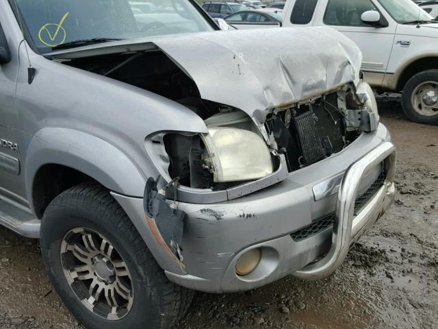 5TBDT44144S454699 - 2004 TOYOTA TUNDRA DOU SILVER photo 9