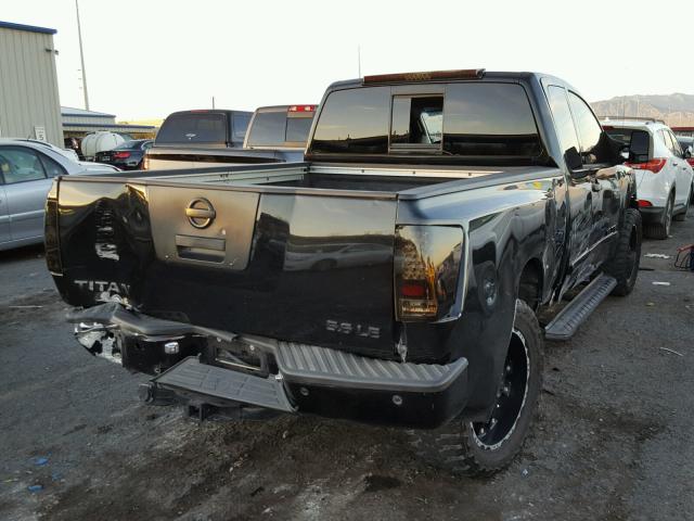 1N6AA06A45N560404 - 2005 NISSAN TITAN XE BLACK photo 4