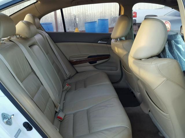 1HGCP26879A090757 - 2009 HONDA ACCORD EXL WHITE photo 6