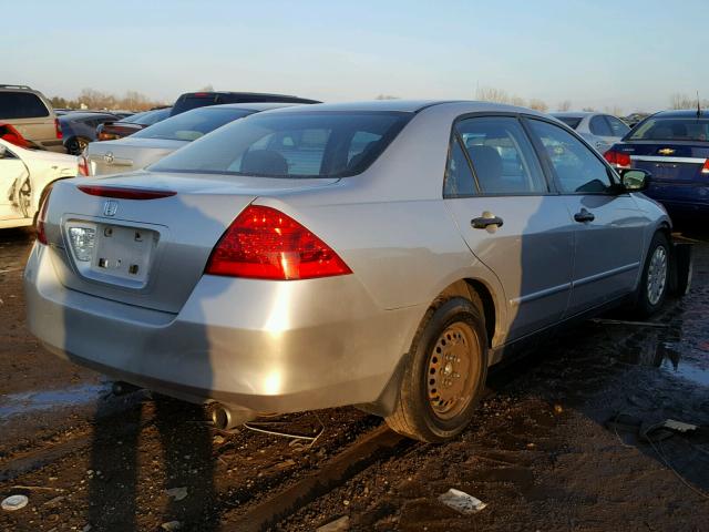 1HGCM56107A226737 - 2007 HONDA ACCORD VAL SILVER photo 4